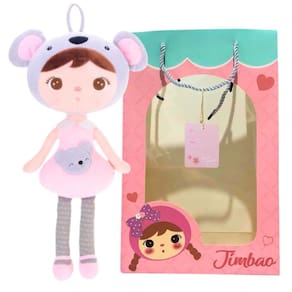 Boneca Infantil Metoo Jimbao Koala de Pelúcia c/ Sacola Colecionável e Fofo