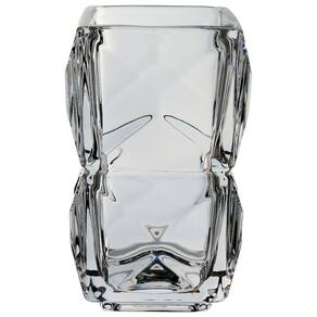 VASO DECORATIVO ENFEITE CASA QUADRADO HOME&CO ECO CRYSTAL 13x7x7cm TRANSPARENTE