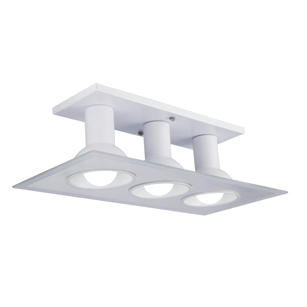 Luminária de Teto Plafon de Sobrepor Quarto Sala Cozinha 3 Lâmpadas E27 Bivolt