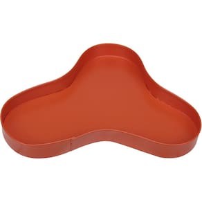 BANDEJA DECORATIVA PARA SERVIR HOME&CO METAL 2x14x20cm LARANJA