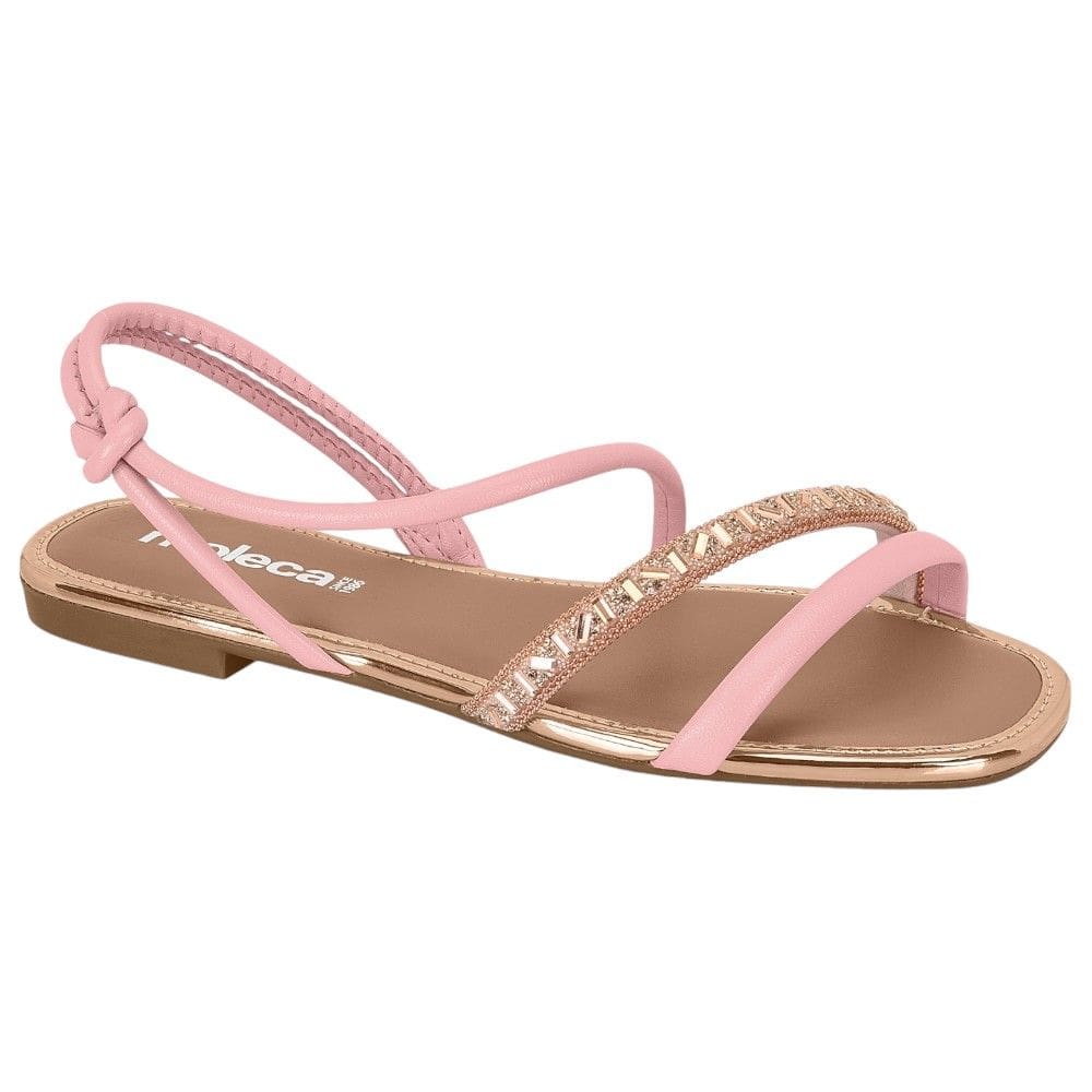Sandália Rasteira Moleca 5435.543 Feminina - Rosa