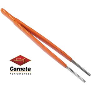 Pinça Ponta Reta Plastificada Mod.366-R Pl-160Mm - Corneta