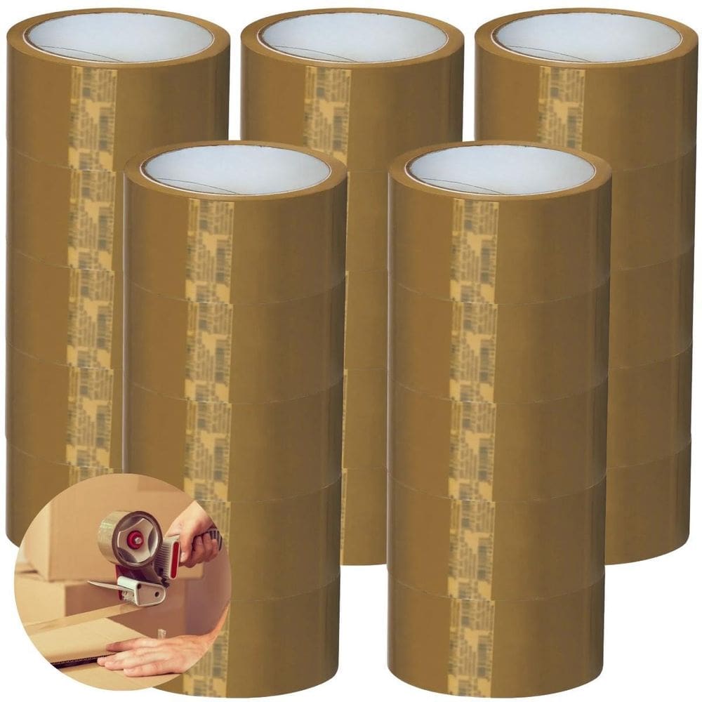 Fita Adesiva Marrom Larga 45Mmx100M 25 Rolos Embalagem