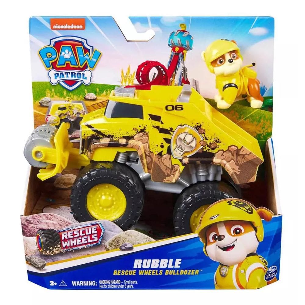 Figura E Veículo Patrulha Canina Rescue Wheels Rubble Sunny