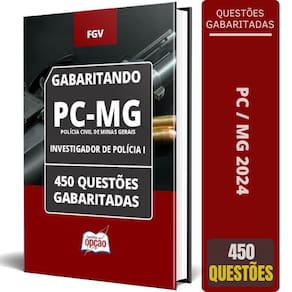 Caderno Pc Mg 2024 Investigador Polícia I 450 Questões