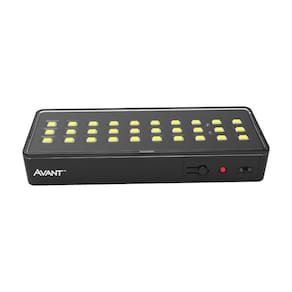 Luminária Emergência Led Barra Avant 1W 6000K Bivolt Preta