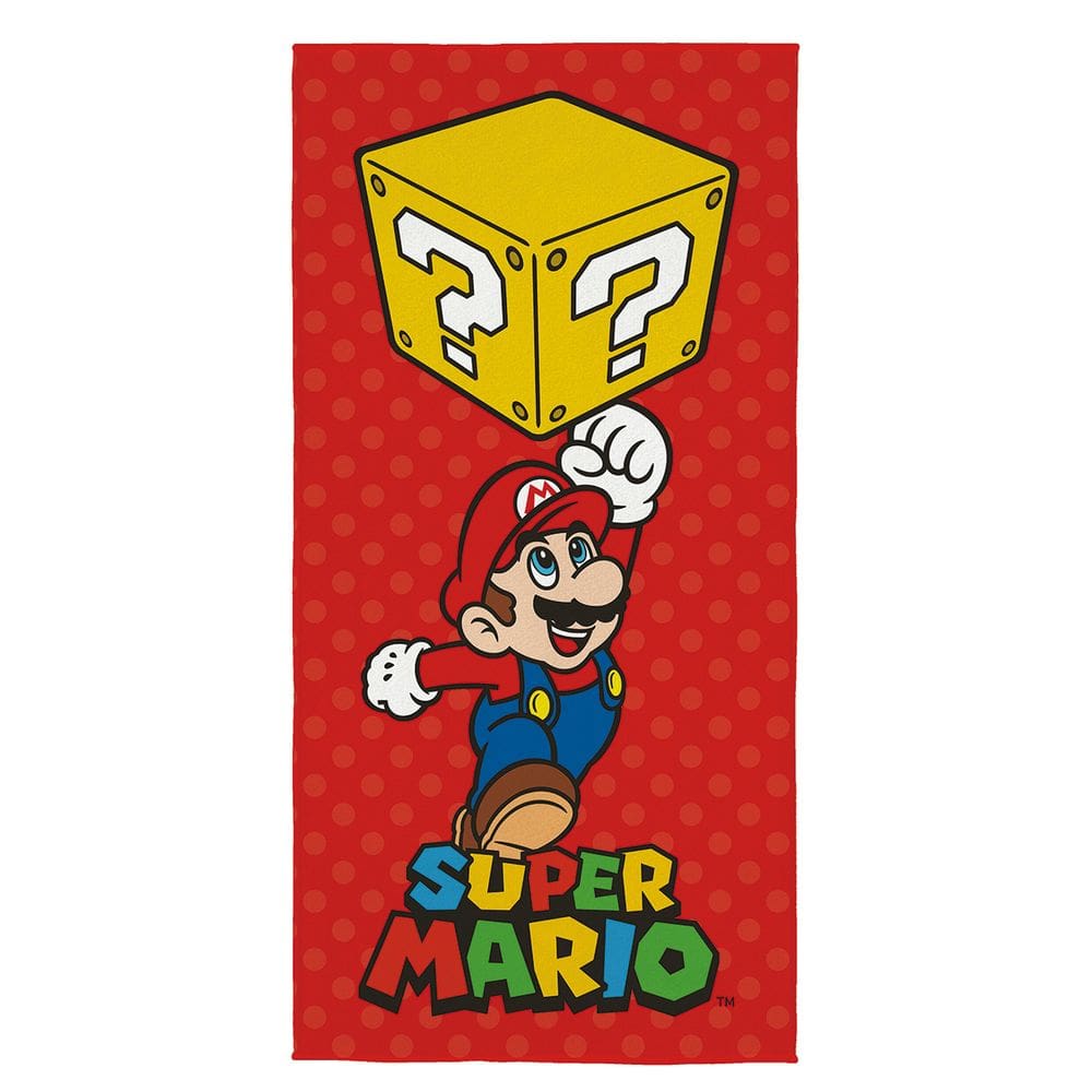 Toalha Super Mario Aveludada Lepper