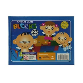 Bloco De Montar 23 Pecas Animal Clan