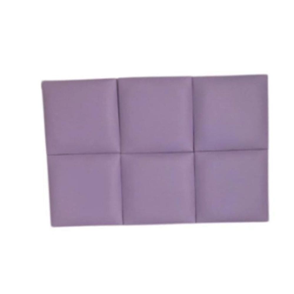 Cabeceira Modulada Sintética Lilás Roxo 6 Módulos 30X30