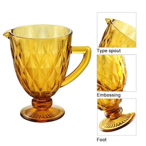 Jarra De Vidro Para Agua Suco Diamond 1 Litro Diamante