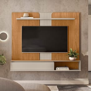 Painel Home para Tv até 65" Friburgo Marrom/Off White