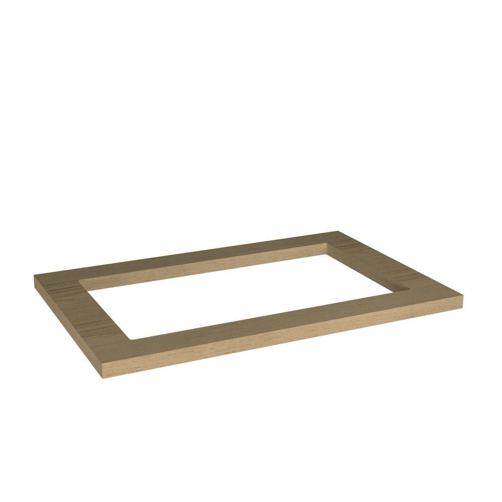 Tampo para Cooktop 5 Bocas 80cm Cozinha Sevilha Carvalho/Marrom