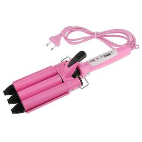 Ondulador Tri-Onda Profissional Rosa Bivolt 25Mm Cerâmica