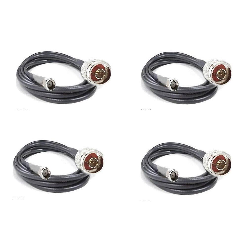 4 Cabos Descida Celular Rgc 58 15 Mts Conectores Preço Top