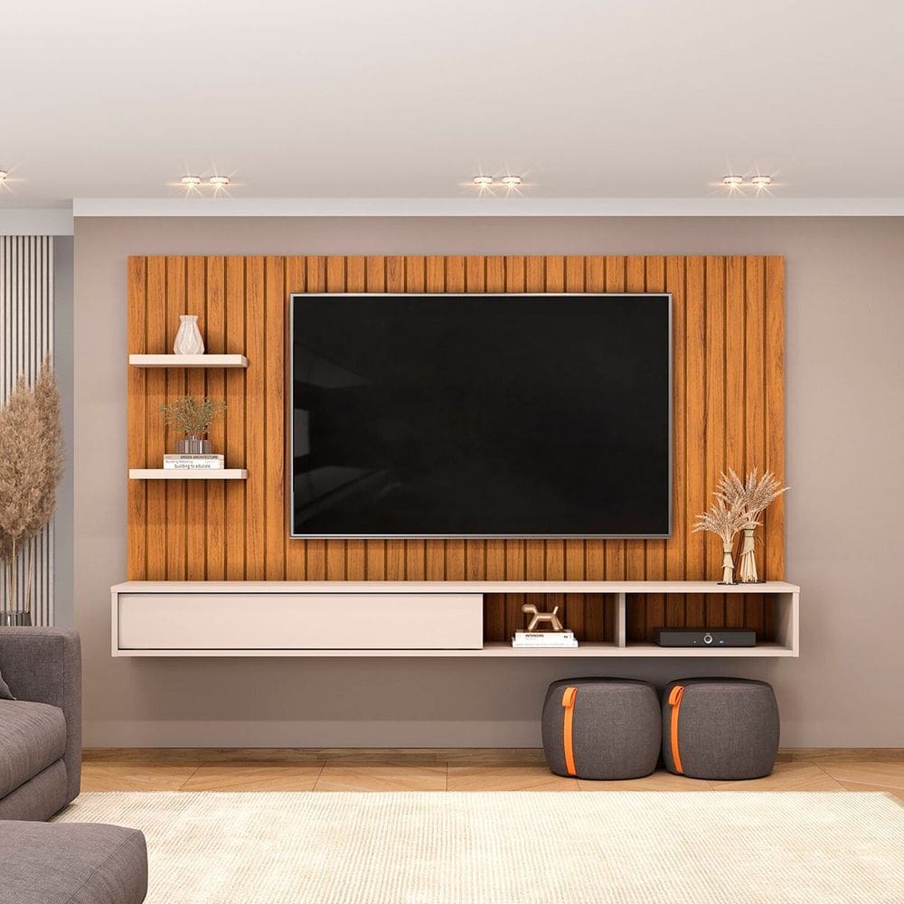 Painel para Tv até 60 Polegadas Friz Freijó/Off White