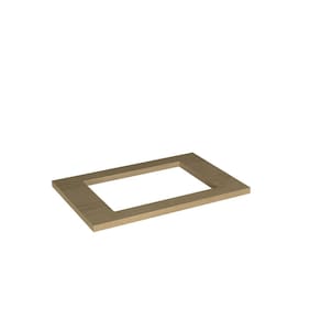Tampo para Cooktop 4 Bocas 80cm Cozinha Sevilha Carvalho/Marrom