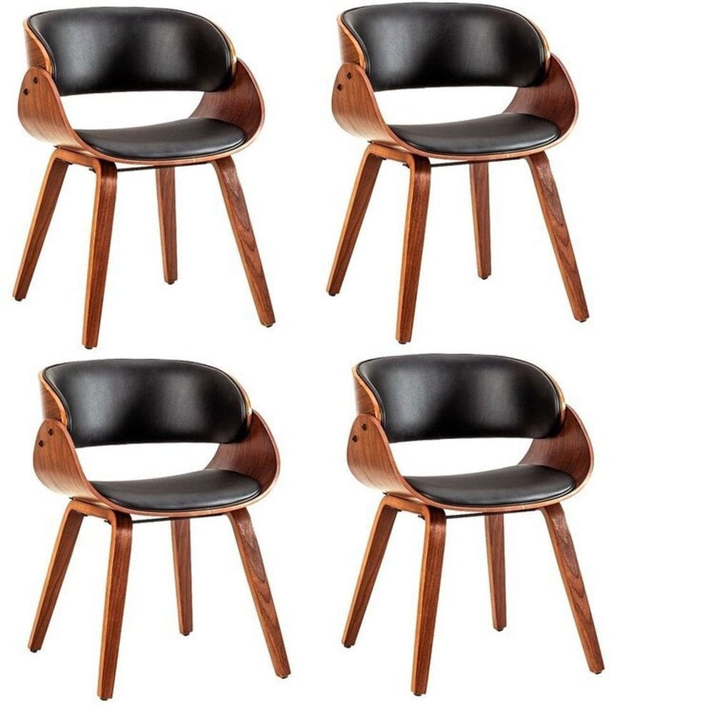 Kit com 4 Cadeiras de Jantar Daniela Preto