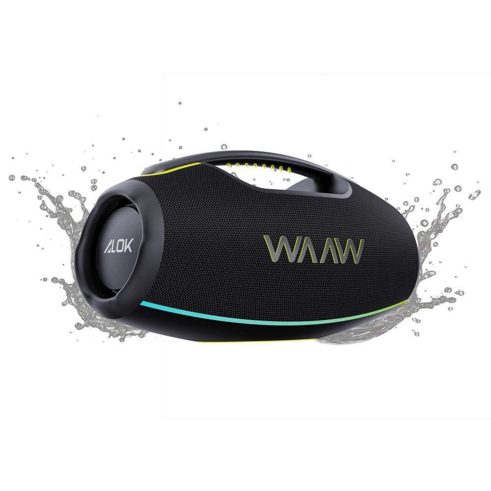 Caixa de Som Speaker Bluetooth Waaw By Alok Hyperboom 1000 180w Rms Resistente À Água