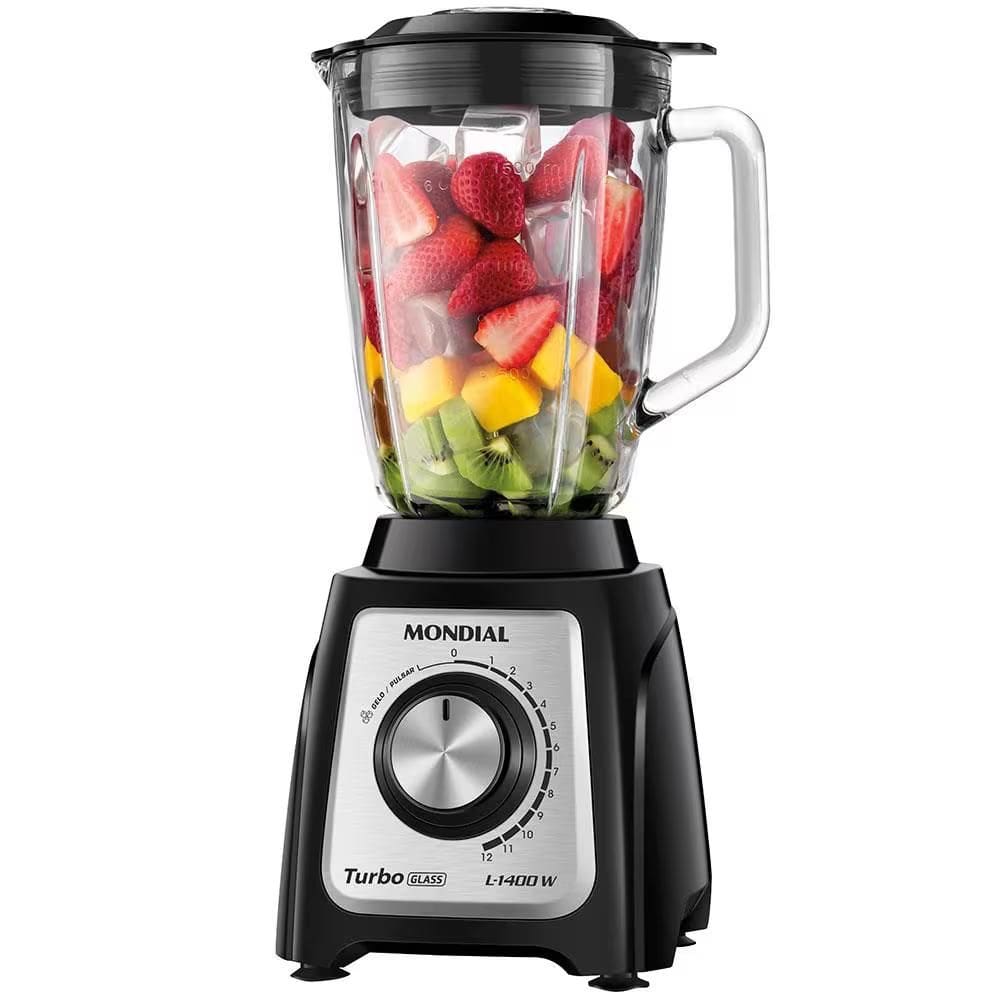 Liquidificador Mondial Turbo Glass L-1400-GI 1400W