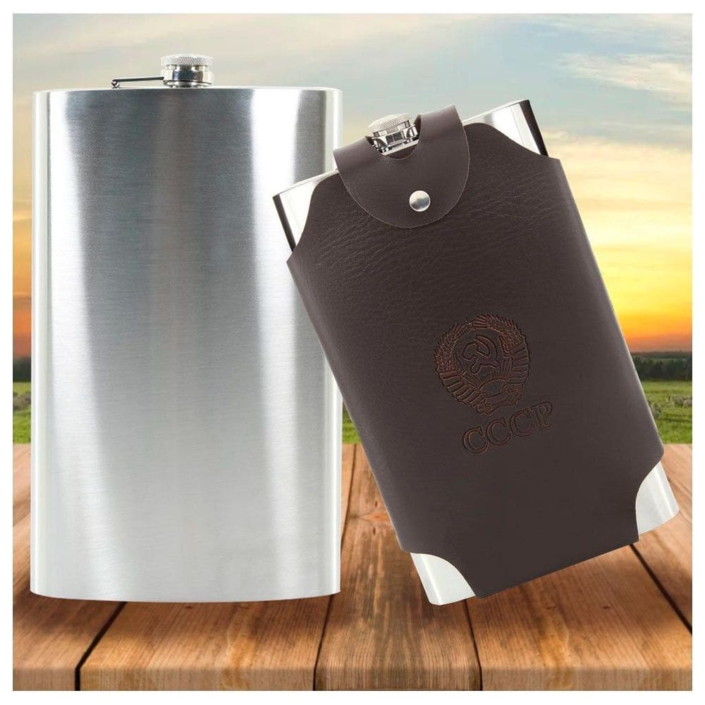 Cantil Bebida Gigante Soviético Brasão CCCP Vodka 1900ml