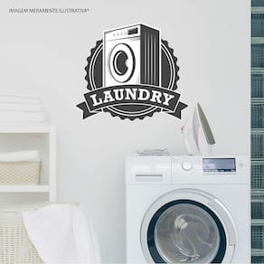 Adesivo De Lavanderia Laundry Mod01