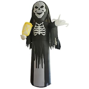 Decoração Esqueleto Caveira Inflável 240Cm Halloween Ydh