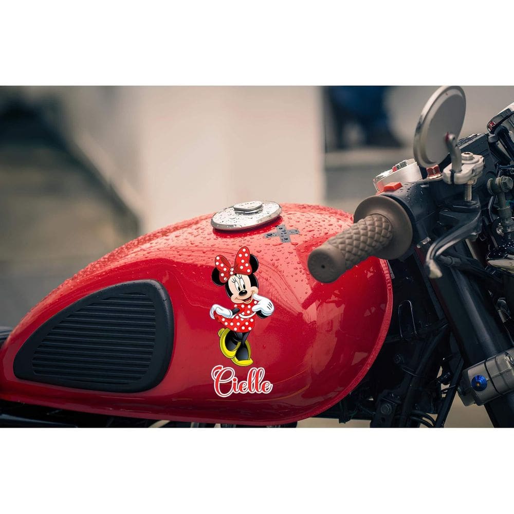 Adesivo De Moto Minnie Personalizada