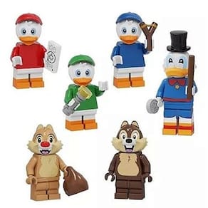 Kit Bonecos Ducktales Tio Patinhas Blocos De Montar