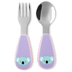 Kit de Talheres Koala Zoo Skip Hop para Crianças Fofo e Divertido
