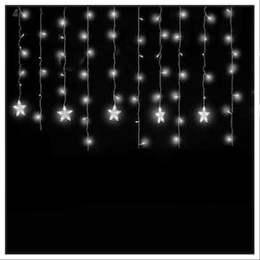 Pisca Cascata 405 LED Estrela Luz Branca 10 Metros 220v