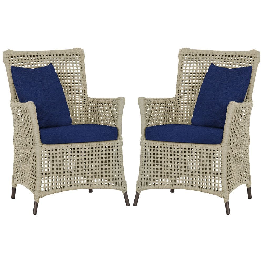 Poltronas Igapó Alumínio Micro Pintura Marrom Corda Náutica Estofado 10