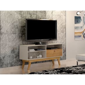 Rack Para TVs Grecia 1,36 Off White/Cinamomo