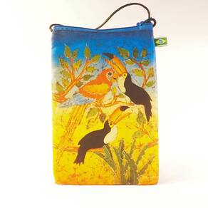 Bolsa Hippie Chic Em Tecido 12,5 X 18 Cm Batik Mendes