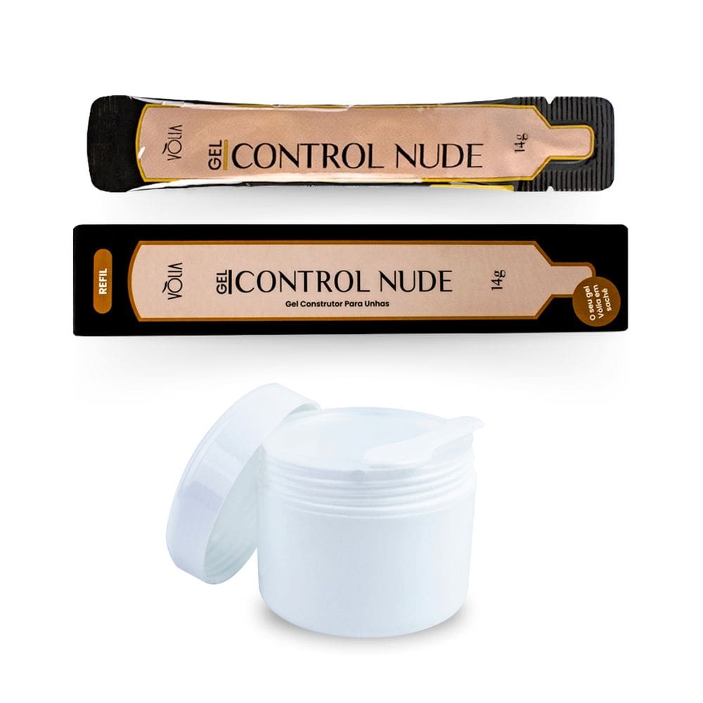 Sachê Refil Control Nude 14g Vòlia + Pote Reutilizável 30g