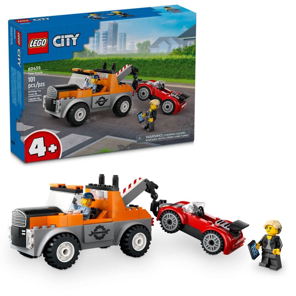 Blocos de Montar - City - Caminhao de reboque e carro esportivo - LEGO DO BRASIL