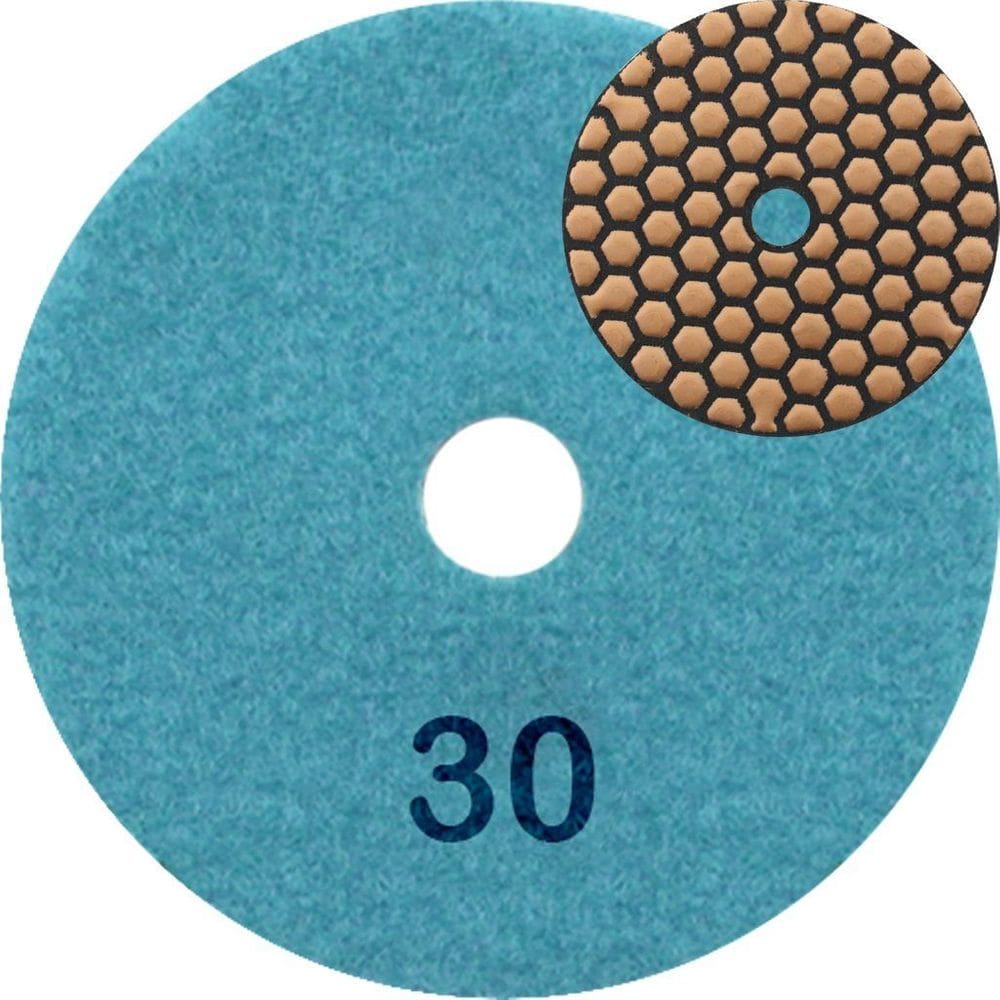 Disco Lixa Polimento A Seco Mármore 10 Cm Grão 30