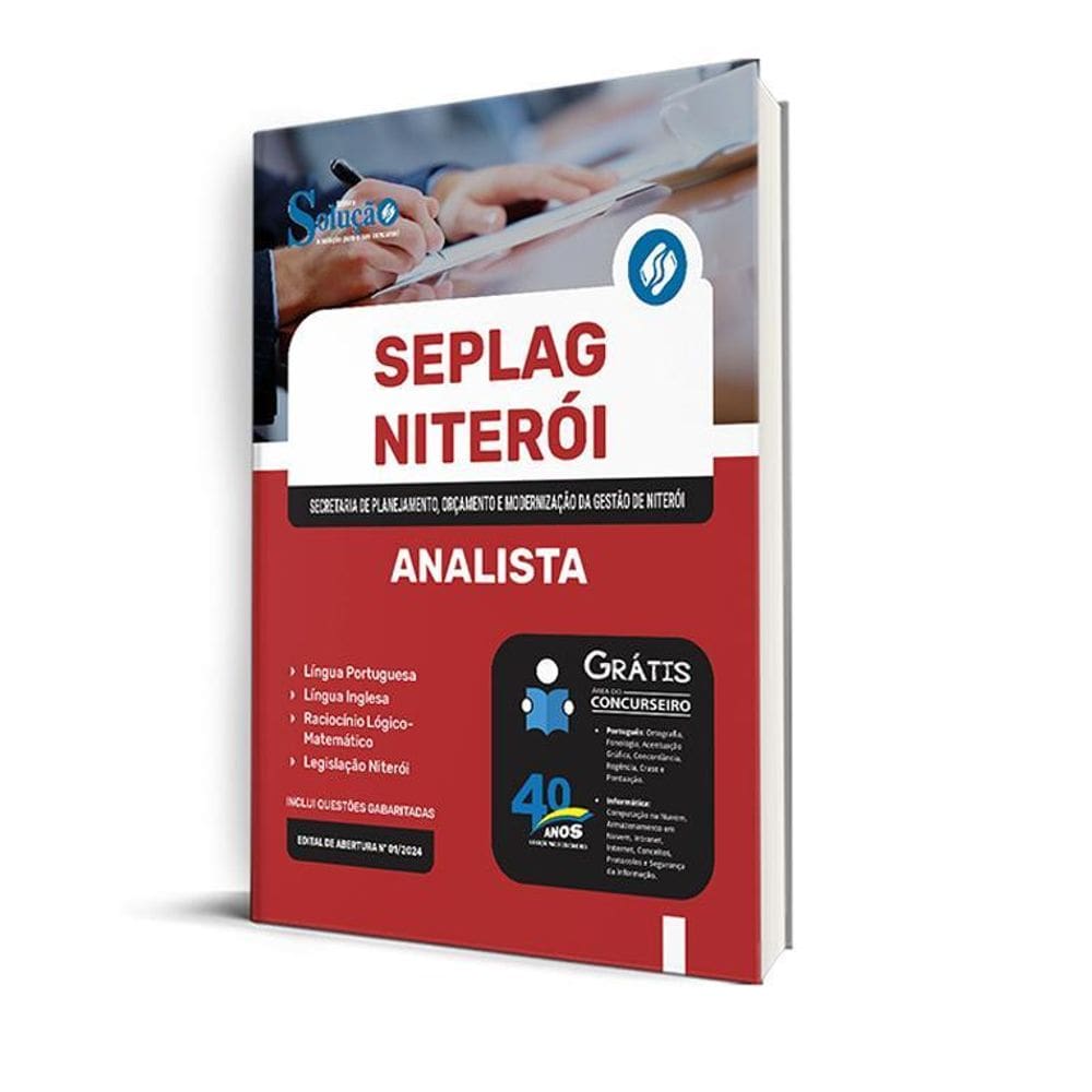 Apostila Seplag Niterói Rj 2024 - Analista Comum Aos Cargos