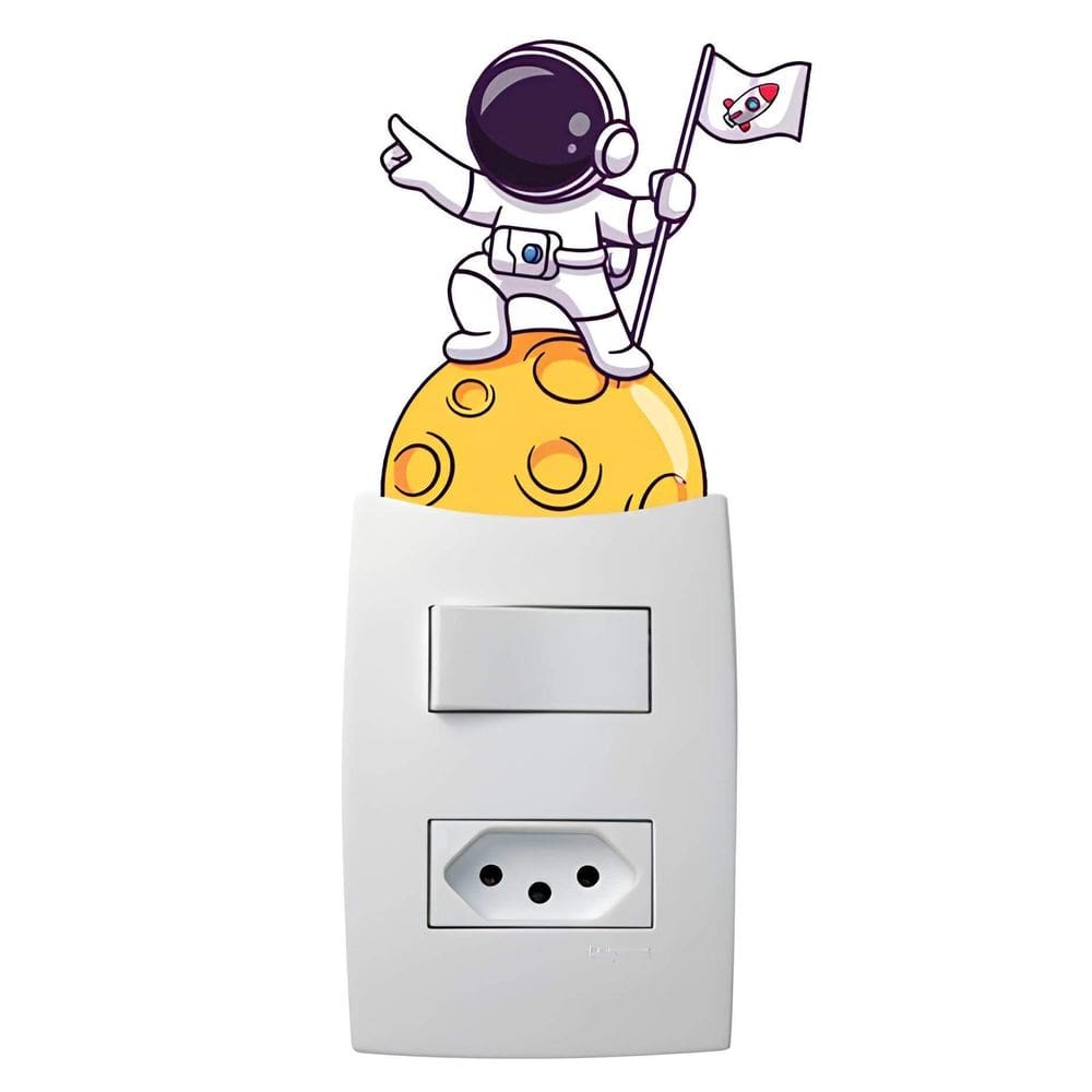 Adesivo De Interruptor Astronauta Mod 01