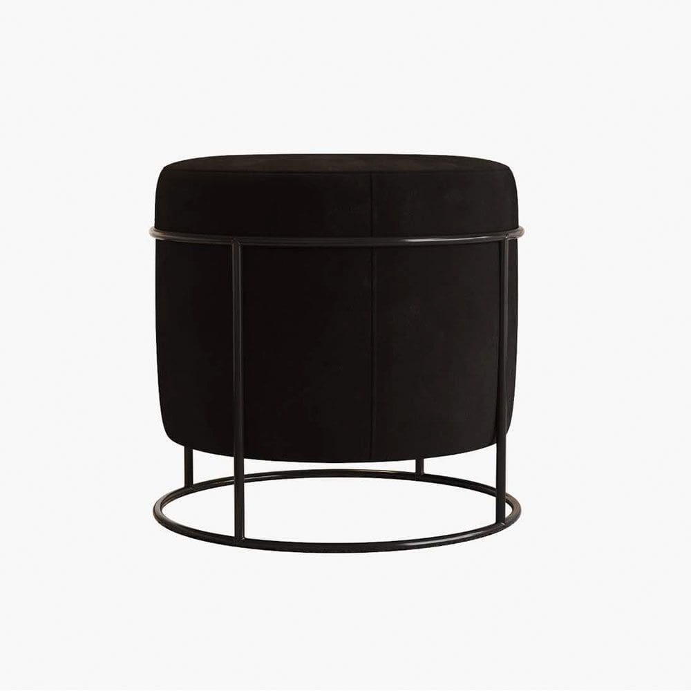 Puff Redondo Madrid Preto New Green
