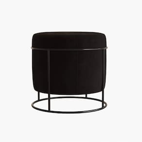 Puff Redondo Madrid Preto New Green