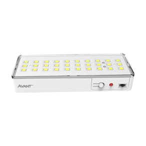 Luminária Emergência Led Barra Avant 1W 6000K Bivolt Branca