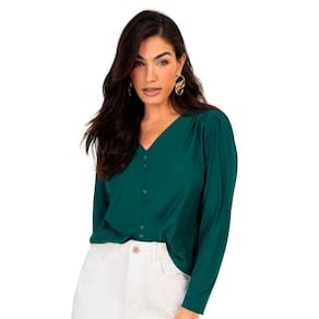 Camisa Feminina Manga Longa Botões Endless