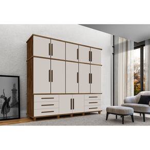 Guarda Roupa Retrô Casal Londres Casalar Malbec Off White