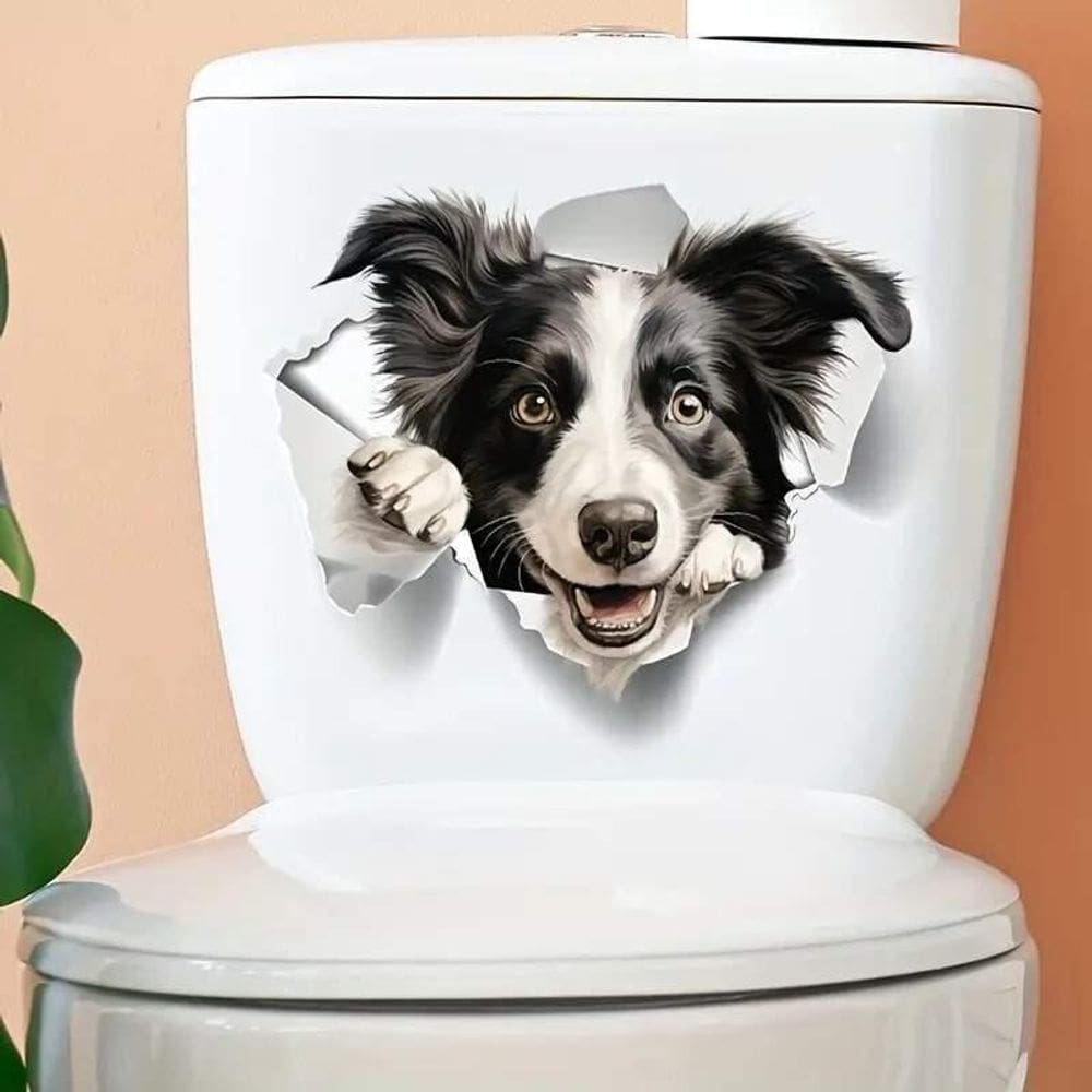 Adesivo Para Vaso Sanitário Cachorro Mod05