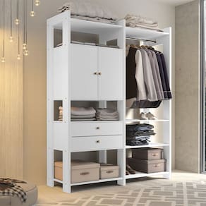 Arara Closet Toronto Luxo para Quarto Branco - Luapa