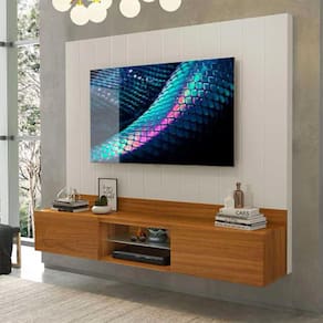 Painel para Tv 75 Polegadas Conquest Luapa - Carvalho New/off White