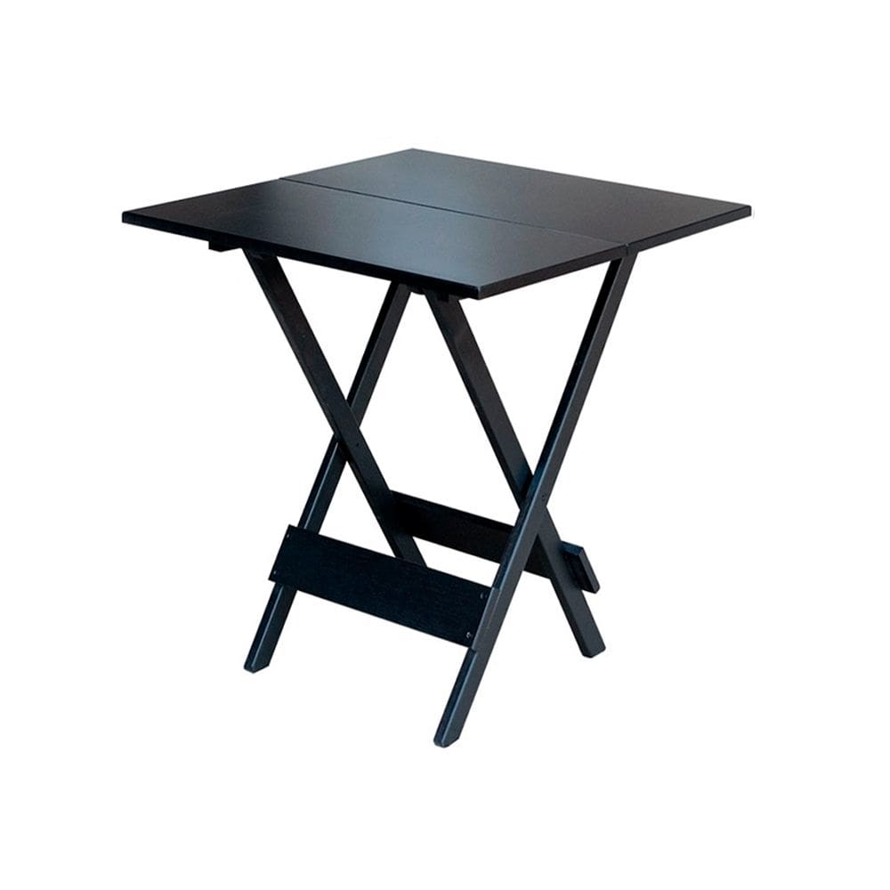 Mesa Dobravel de Madeira 70x70 - Preto
