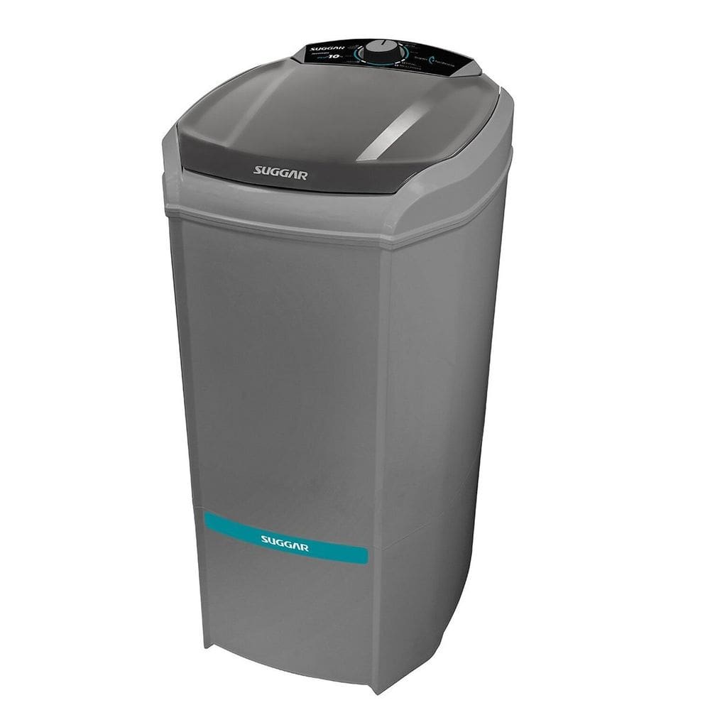 Nova Lavadora de Roupa Lavamax Eco Suggar 10kg 127v Pr Cinza