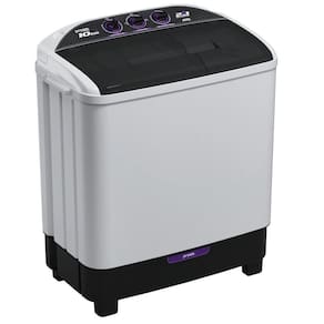 Lavadora 2 em 1 - 10 Kg - Lava 6 Kg e Centrifuga 4 Kg - Praxis Eletrodomésticos - 127v Branco/Preto
