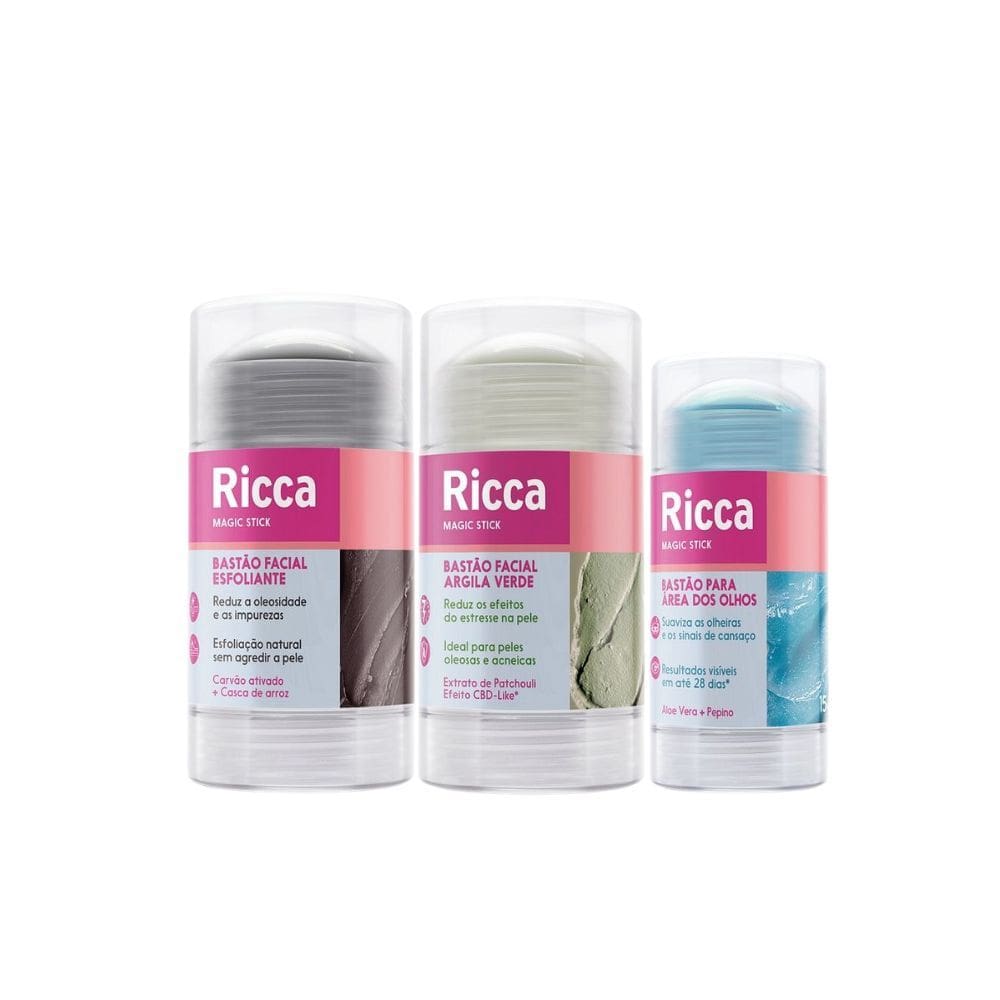 Kit Skincare Prático Para Peles Oleosas Ricca